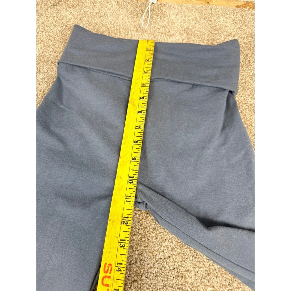 Mills by Millie Bobby Brown Foldover Womens Yoga Pants‎ XS Grey Flare Athleisure